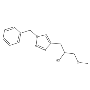 1-(1-benzyl-1H-1,2,3-triazol-4-yl)-3-methoxypropan-2-ol结构式
