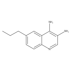 6-Propylquinoline-3,4-diamine Structure