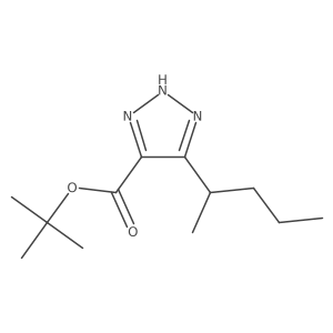 tert-butyl 5-(pentan-2-yl)-1H-1,2,3-triazole-4-carboxylate Structure