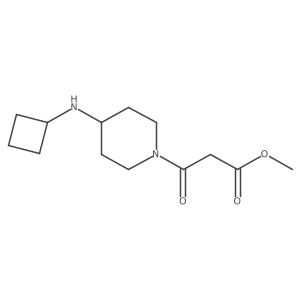 Methyl 3-[4-(cyclobutylamino)piperidin-1-yl]-3-oxopropanoate Structure