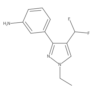 3-[4-(difluoromethyl)-1-ethyl-1H-pyrazol-3-yl]aniline结构式