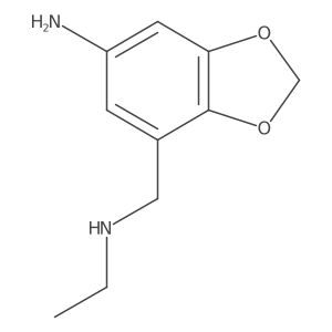 7-[(Ethylamino)methyl]-1,3-dioxaindan-5-amine Structure