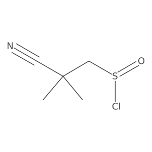 2-Cyano-2,2-dimethylethane-1-sulfinyl chloride结构式