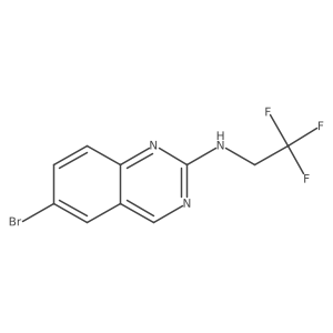 6-bromo-N-(2,2,2-trifluoroethyl)quinazolin-2-amine Structure