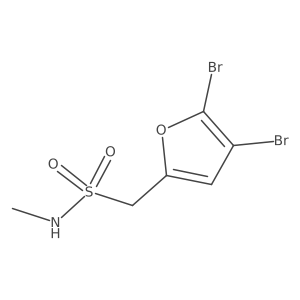 1-(4,5-dibromofuran-2-yl)-N-methylmethanesulfonamide结构式