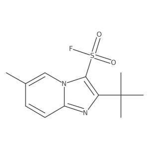 2-Tert-butyl-6-methylimidazo[1,2-a]pyridine-3-sulfonyl fluoride Structure