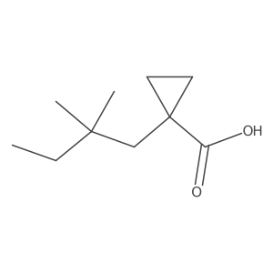 1-(2,2-Dimethylbutyl)cyclopropane-1-carboxylic acid Structure