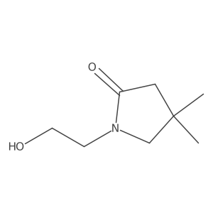 1-(2-Hydroxyethyl)-4,4-dimethylpyrrolidin-2-one结构式