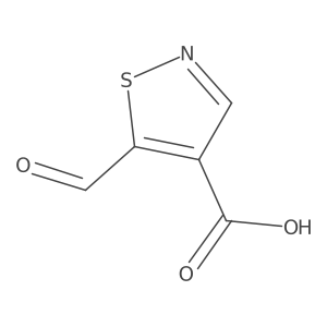 5-Formyl-1,2-thiazole-4-carboxylic acid结构式