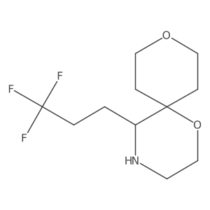 5-(3,3,3-Trifluoropropyl)-1,9-dioxa-4-azaspiro[5.5]undecane结构式