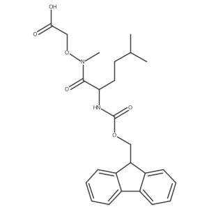 2-{[2-({[(9H-fluoren-9-yl)methoxy]carbonyl}amino)-N,5-dimethylhexanamido]oxy}acetic acid Structure