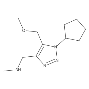 {[1-cyclopentyl-5-(methoxymethyl)-1H-1,2,3-triazol-4-yl]methyl}(methyl)amine结构式