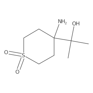4-Amino-4-(2-hydroxypropan-2-yl)-1lambda6-thiane-1,1-dione Structure