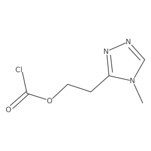 2-(4-methyl-4H-1,2,4-triazol-3-yl)ethyl chloroformate结构式
