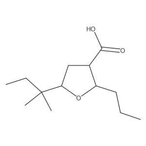 5-(2-Methylbutan-2-yl)-2-propyloxolane-3-carboxylic acid结构式