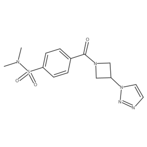 4-(3-(1H-1,2,3-triazol-1-yl)azetidine-1-carbonyl)-N,N-dimethylbenzenesulfonamide Structure