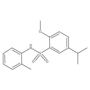 2-methoxy-N-(2-methylphenyl)-5-(propan-2-yl)benzene-1-sulfonamide Structure