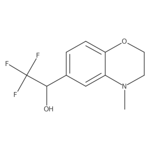 (1R)-2,2,2-trifluoro-1-(4-methyl-3,4-dihydro-2H-1,4-benzoxazin-6-yl)ethan-1-ol结构式
