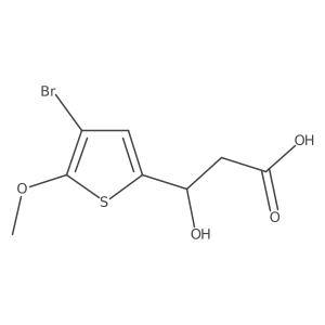 (3R)-3-(4-bromo-5-methoxythiophen-2-yl)-3-hydroxypropanoic acid Structure