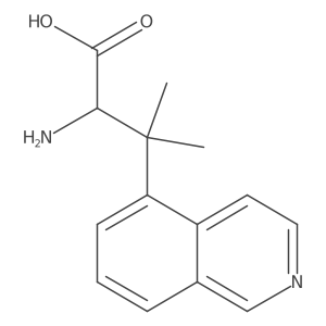 2-Amino-3-(isoquinolin-5-yl)-3-methylbutanoic acid Structure