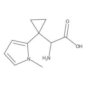 2-amino-2-[1-(1-methyl-1H-pyrrol-2-yl)cyclopropyl]acetic acid Structure