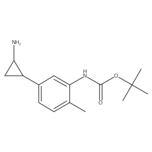 tert-butyl N-[5-(2-aminocyclopropyl)-2-methylphenyl]carbamate结构式