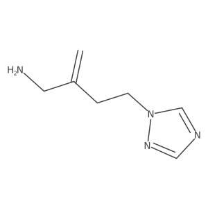 1-[3-(aminomethyl)but-3-en-1-yl]-1H-1,2,4-triazole结构式