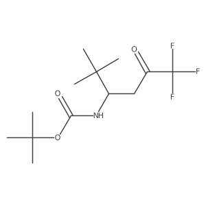 tert-butyl N-(6,6,6-trifluoro-2,2-dimethyl-5-oxohexan-3-yl)carbamate结构式