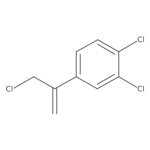 1,2-Dichloro-4-(3-chloroprop-1-en-2-yl)benzene Structure