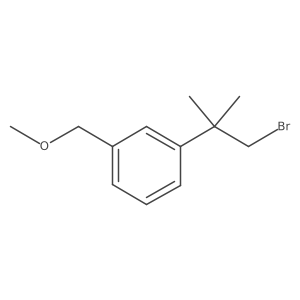 1-(1-Bromo-2-methylpropan-2-yl)-3-(methoxymethyl)benzene结构式