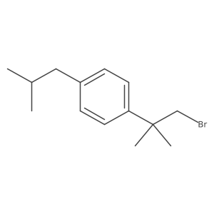 1-(1-Bromo-2-methylpropan-2-yl)-4-(2-methylpropyl)benzene结构式