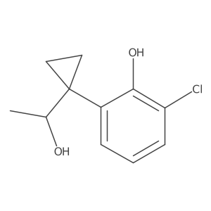 2-Chloro-6-[1-(1-hydroxyethyl)cyclopropyl]phenol Structure