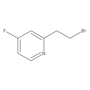 2-(2-Bromoethyl)-4-fluoropyridine结构式