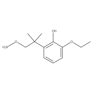 2-[1-(Aminooxy)-2-methylpropan-2-yl]-6-ethoxyphenol结构式