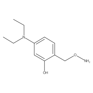 2-[(Aminooxy)methyl]-5-(diethylamino)phenol结构式