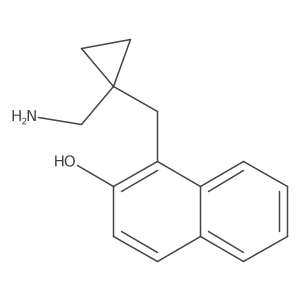 1-[[1-(aminomethyl)cyclopropyl]methyl]naphthalen-2-ol结构式