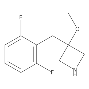 3-[(2,6-Difluorophenyl)methyl]-3-methoxyazetidine结构式
