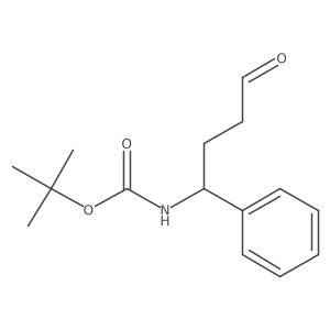 tert-butyl N-(4-oxo-1-phenylbutyl)carbamate结构式