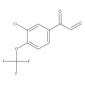 1-[3-Chloro-4-(trifluoromethoxy)phenyl]prop-2-en-1-one Structure