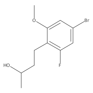 4-(4-Bromo-2-fluoro-6-methoxyphenyl)butan-2-ol结构式