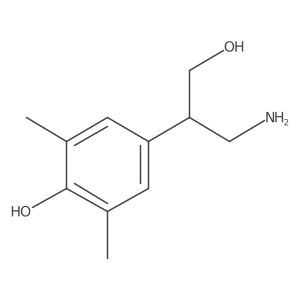 4-(1-Amino-3-hydroxypropan-2-yl)-2,6-dimethylphenol结构式