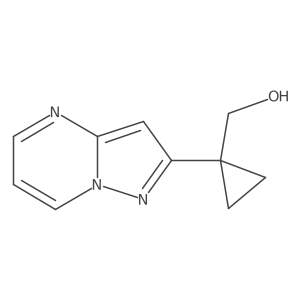 (1-{Pyrazolo[1,5-a]pyrimidin-2-yl}cyclopropyl)methanol结构式