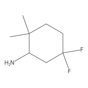 5,5-Difluoro-2,2-dimethylcyclohexan-1-amine Structure