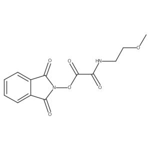 1,3-dioxo-2,3-dihydro-1H-isoindol-2-yl [(2-methoxyethyl)carbamoyl]formate结构式
