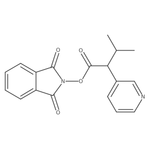 1,3-dioxo-2,3-dihydro-1H-isoindol-2-yl 3-methyl-2-(pyridin-3-yl)butanoate结构式