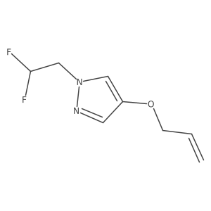 4-Allyloxy-1-(2,2-difluoroethyl)-1H-pyrazole Structure