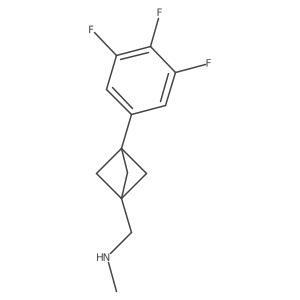 Methyl({[3-(3,4,5-trifluorophenyl)bicyclo[1.1.1]pentan-1-yl]methyl})amine结构式