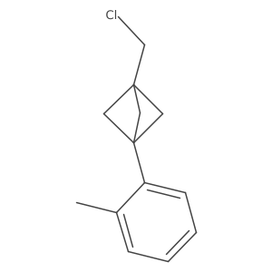 1-(Chloromethyl)-3-(2-methylphenyl)bicyclo[1.1.1]pentane结构式