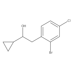 2-Bromo-4-chloro-alpha-cyclopropylbenzeneethanol Structure