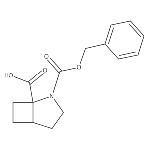 rac-(1R,5R)-2-[(benzyloxy)carbonyl]-2-azabicyclo[3.2.0]heptane-1-carboxylic acid结构式